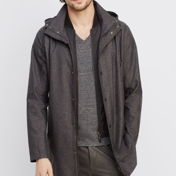 Vince Melange Twill Layered Jacket & Vest - Picture 3 of 15